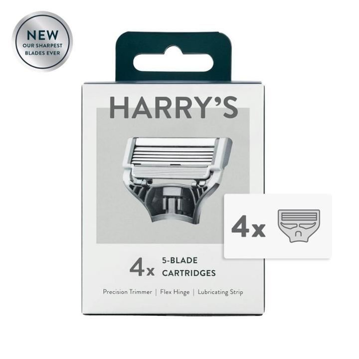 Harry's Harrys Razor Blades For Men  4 Pack Of Razor Blade Refills