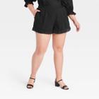 Women's Plus Size Pull-on Shorts - Who What Wear Black