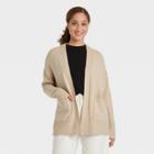 Women's Open-front Cardigan - A New Day Oatmeal Heather