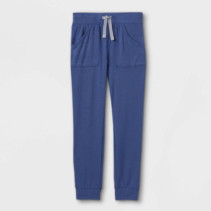 Girls' Cozy Soft-knit Jogger Pants - Cat & Jack Blue