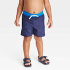 Toddler Boys' Swim Shorts - Cat & Jack Navy Blue