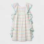 Girls' Woven Dress With Side Ruffle - Cat & Jack M,