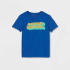 Boys' Short Sleeve 'awesome Brother' Graphic T-shirt - Cat & Jack Blue