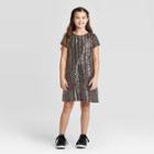 Petitegirls' Short Sleeve Sequin Dress - Art Class Xs, Girl's,