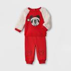 Baby Mickey Mouse 2pc Holiday Romper And Jumpsuit - Newborn - Disney Store, One Color