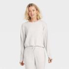 Women's Cozy Soft Fleece Crewneck Pullover Sweatshirt - All In Motion Heather Gray