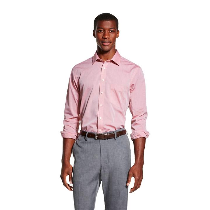 Merona Men's Tailored Fit Dress Shirt -