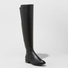 Women's Breanna Wide Width Over The Knee Riding Boots - A New Day Black 6.5w,