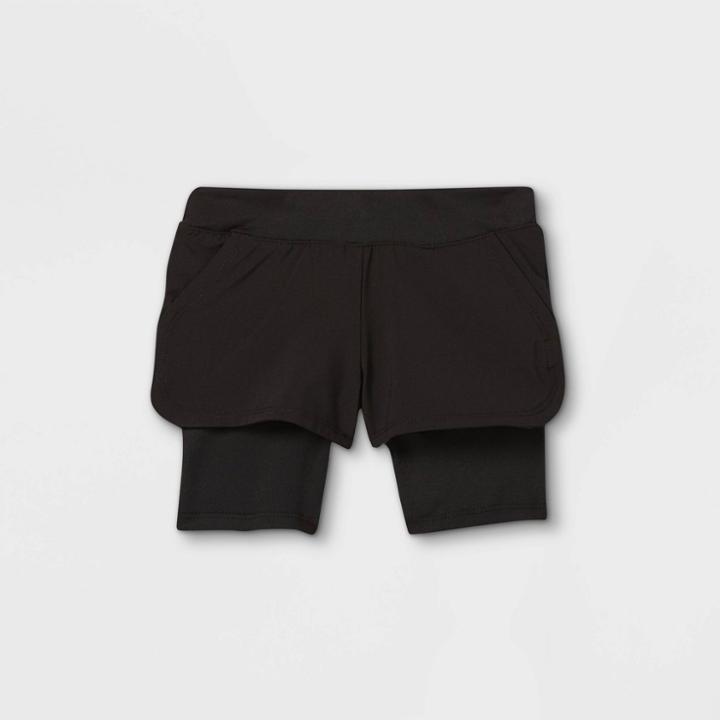 Toddler Girls' Activewear Shorts - Cat & Jack Black