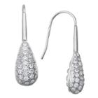 Prime Art & Jewel Sterling Silver Clear Cubic Zirconia Drop Earrings, Girl's