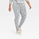 Well Worn Black History Month Women's Plus Faces Leggings - Gray
