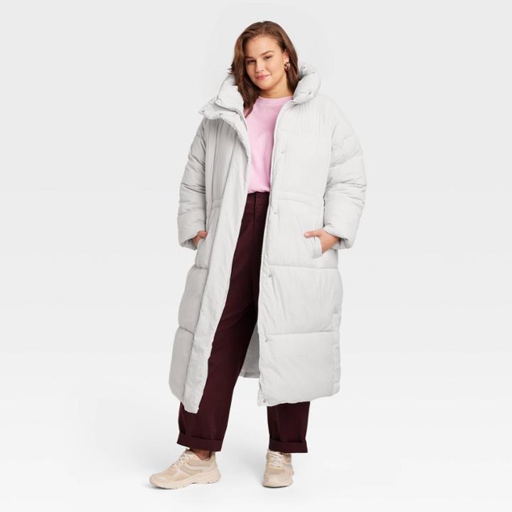 Women's Plus Size Duvet Puffer Jacket - A New Day