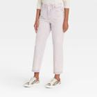 Women's Super-high Rise Vintage Straight Cropped Jeans - Universal Thread Light Purple
