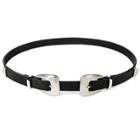 Mossimo Supply Co. Women's Double Buckle Belt Black M - Mossimo