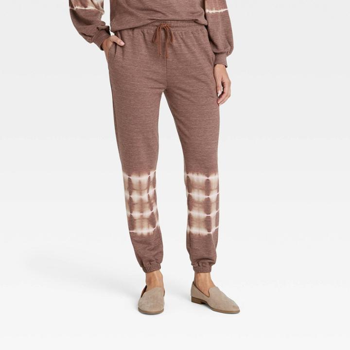 Women's Tie-dye Jogger Pants - Knox Rose Brown