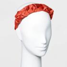 Solid Satin Pinched Headband - A New Day Orange