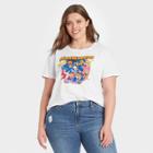 Nickelodeon Women's Nickelodean Plus Size Short Sleeve Graphic T-shirt - White