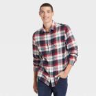 Men's Plaid Standard Fit Long Sleeve Button-down Shirt - Goodfellow & Co