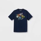 Boys' Roblox 'group On' Short Sleeve Graphic T-shirt - Navy