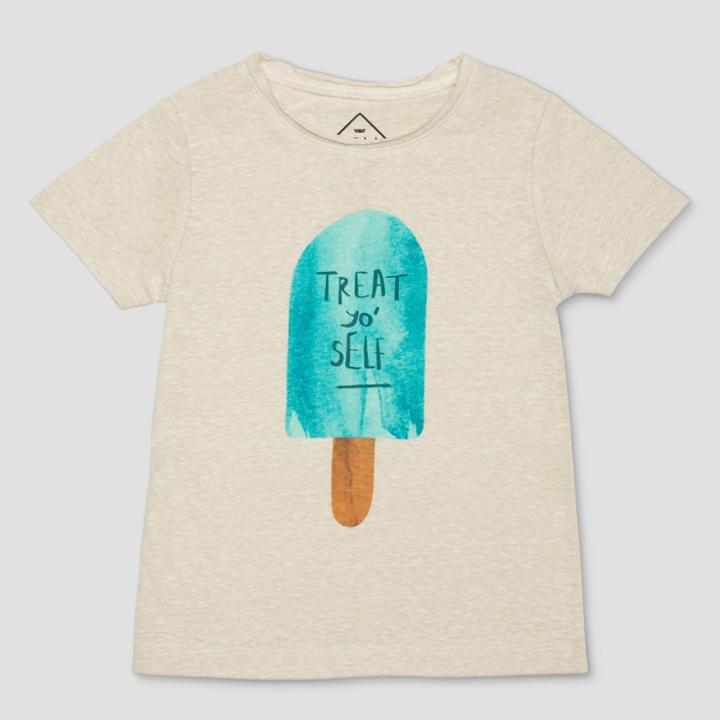 Target Toddler Boys' Well Worn Treat Yo Self Short Sleeve T-shirt - Drab