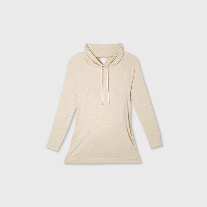 Maternity Sweatshirt - Isabel Maternity By Ingrid & Isabel Oatmeal Heather Xl, Oatmeal Grey