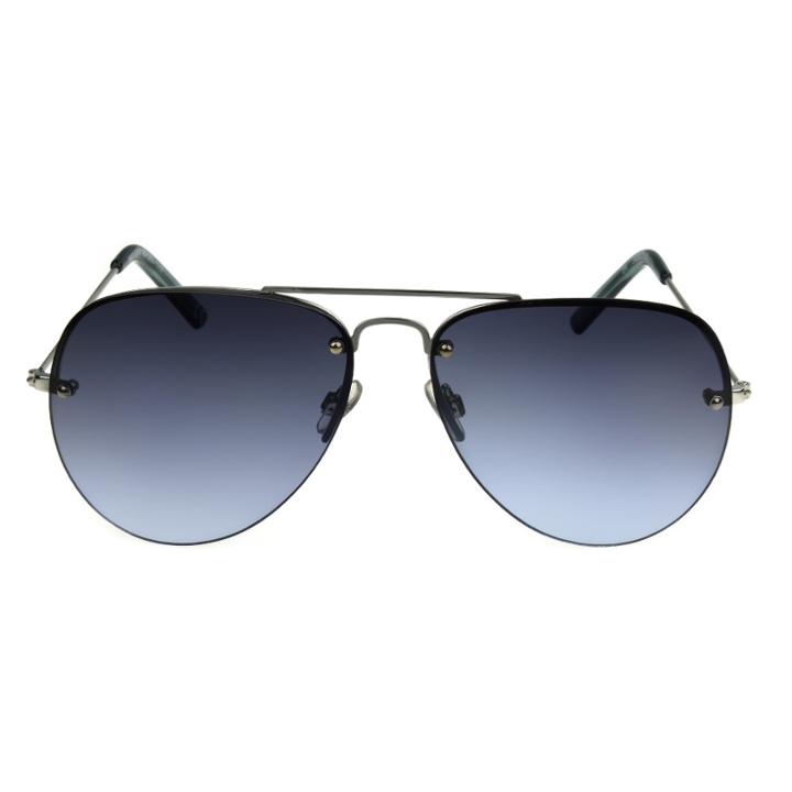 Women's Aviator Sunglasses With Blue Smoke Lenses - A New Day