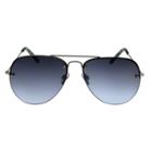 Women's Aviator Sunglasses With Blue Smoke Lenses - A New Day