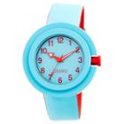 Target Women's Crayo Equinox Rubber Strap Watch-cerulean, Blue