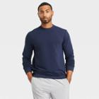 Men's Soft Gym Crewneck Sweatshirt - All In Motion Navy