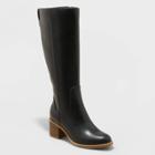 Women's Tatiana Heeled Riding Boots - Universal Thread Black