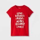 Girls' 'christmas List' Short Sleeve Graphic T-shirt - Cat & Jack