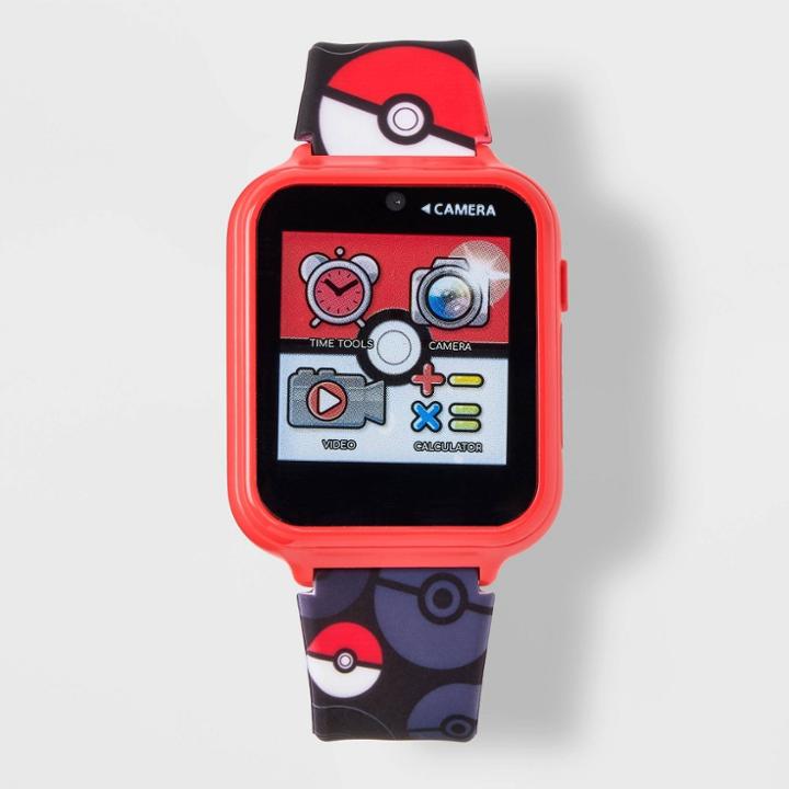 Pokemon Boys' Pokmon Interactive Watch - Black/red