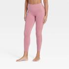 Women's Contour Flex High-waisted Ribbed 7/8 Leggings 24.7 - All In Motion Faded Rose