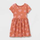 Toddler Girls' Printed Short Sleeve Dress - Cat & Jack Pink