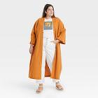 Women's Plus Size Textured Solid Duster - Universal Thread Yellow
