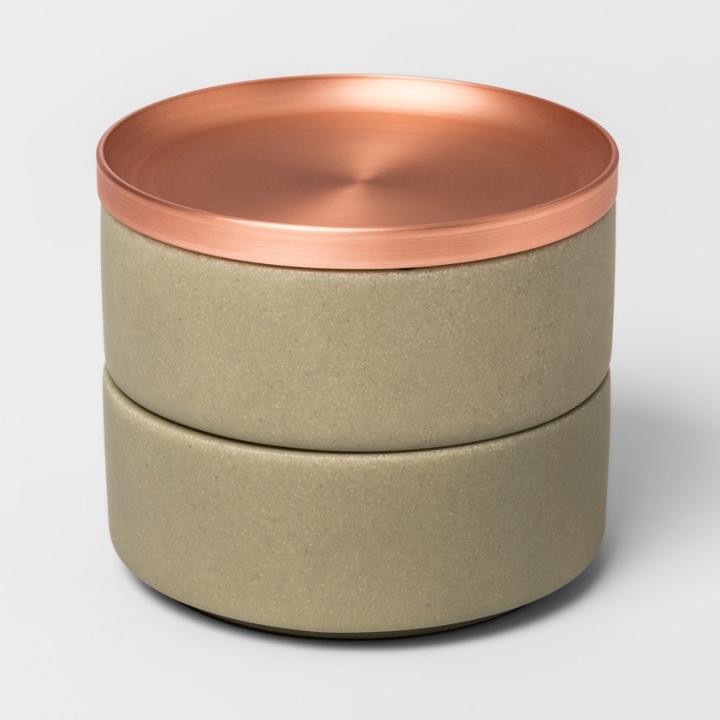 Tesora Jewelry Storage Box Natural/concrete - Umbra, Women's, Size: