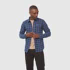 United By Blue Men's Long Sleeve Flannel Shirt - Oxford Blue