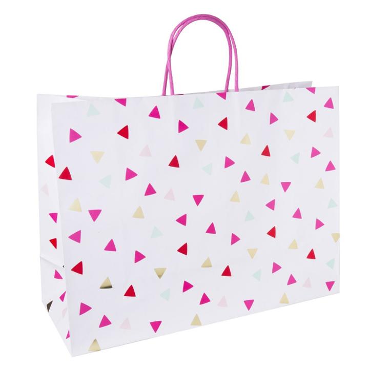 Spritz Large Vogue Confetti Gift Bag White -