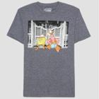 Men's Spongebob Squarepants Short Sleeve Graphic T-shirt - Gray S, Men's,
