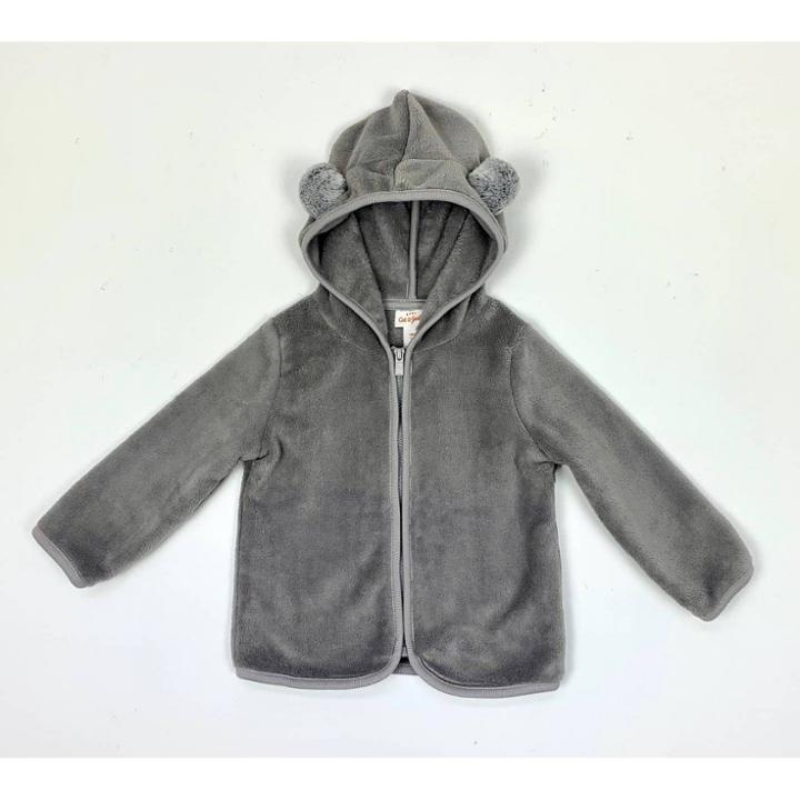 Baby Bear Fleece Zip-up Hoodie Jacket - Cat & Jack Gray