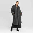 Women's Plus Size Long Sleeve Open Layering Duster Sweater Cardigan - A New Day Charcoal Heather X-1x, Women's, Size: X-1xl, Grey Grey