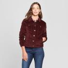 Women's Freeborn Velvet Jacket - Universal Thread Burgundy
