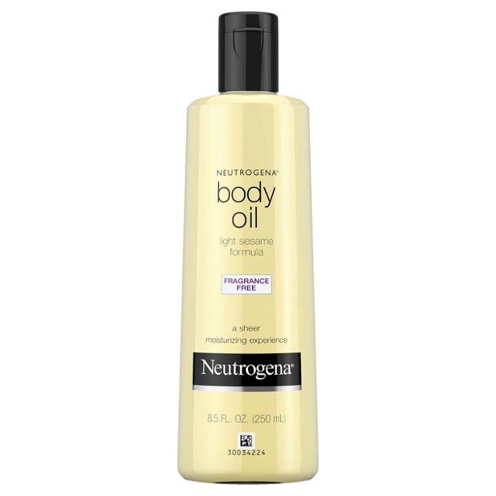 Neutrogena Moisturizing Light Sesame Body Oil, Fragrance-free