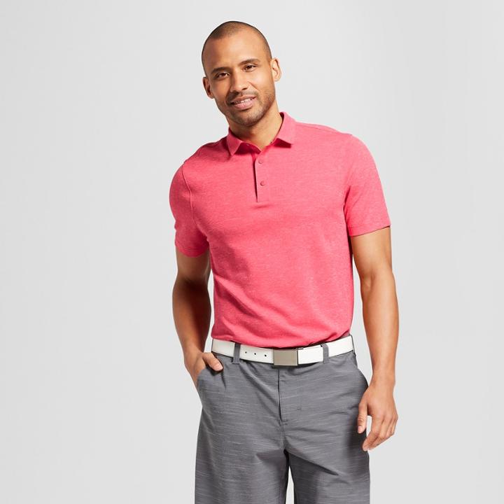 Men's Pique Golf Polo Shirt - C9 Champion Patrol Red Heather