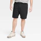 Men's Big & Tall Regular Fit 9 Tech Chino Shorts - Goodfellow & Co Black