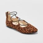 Girls' Evita Wide Width Ballet Flat - Cat & Jack 3w, Size: 3 Wide,