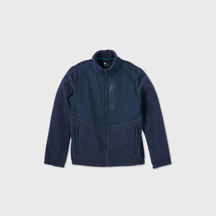 Men's Sherpa Fleece Jacket - All In Motion Navy