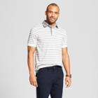 Men's Striped Short Sleeve Polo Shirt - Goodfellow & Co Jamestown Blue