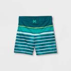 Toddler Boys' Striped Swim Trunks - Cat & Jack Turquoise