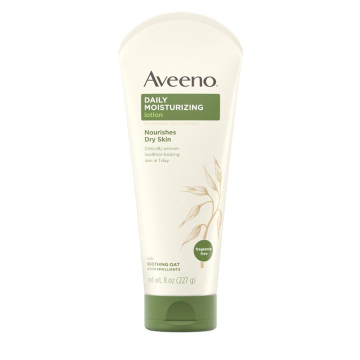 Unscented Aveeno Daily Moisturizing Lotion To Relieve Dry